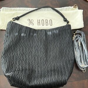 HOBO Black Textured Women's Hobo Bag